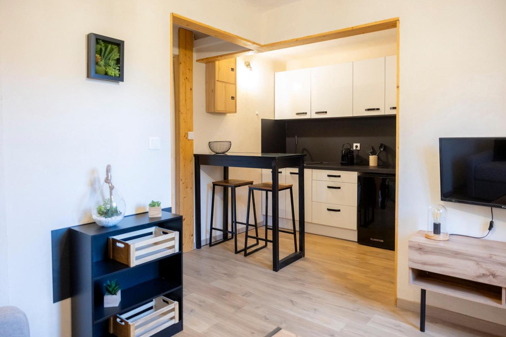 La Galleanne Studio Agreable Et Chaleureux Briançon Exterior foto